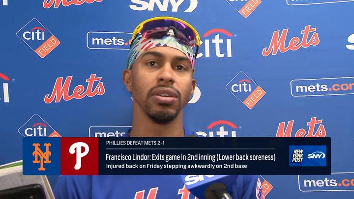 Francisco Lindor on leaving today’s game in second inning