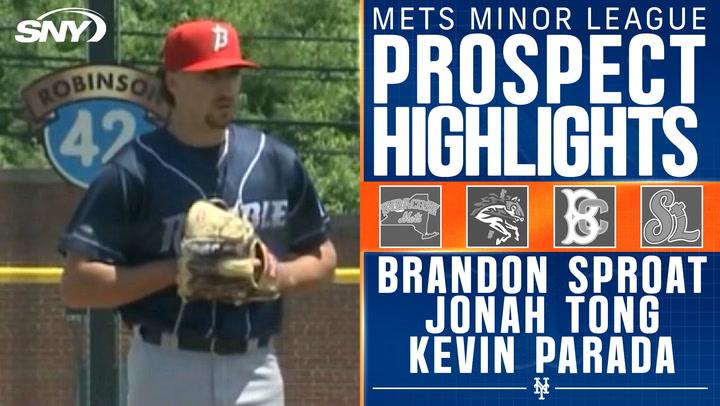 Mets pitching prospects Brandon Sproat and Jonah Tong take command during Tuesday's action