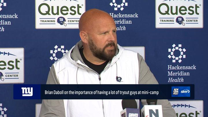 Brian Daboll talks about having a lot of players at mini-camp