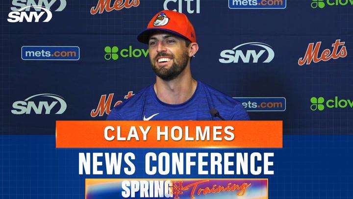 Clay Holmes on throwing three scoreless innings in Mets spring training game