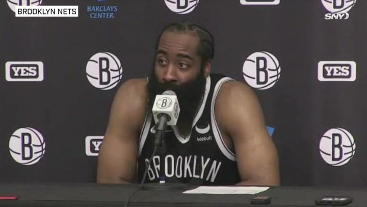 Nets vs Heat: James Harden on new officiating, finding rhythm after loss | Nets News Conference