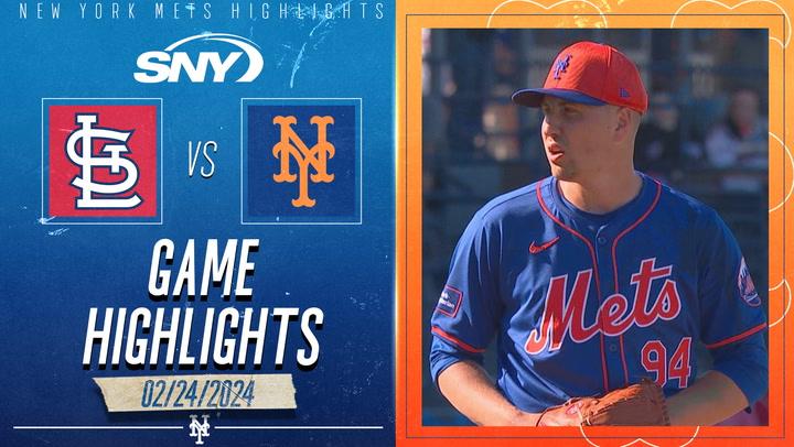 Nate Lavender and Hayden Senger impress for Mets in exhibition opener | Highlights