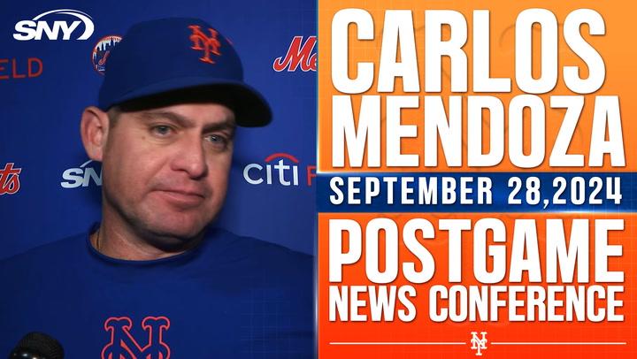 Carlos Mendoza on Mets' offensive struggles after a 6-0 loss to the Brewers: 'We're having a hard time getting going right now'