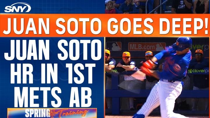 SEE IT: Juan Soto launches HR in first Mets at-bat