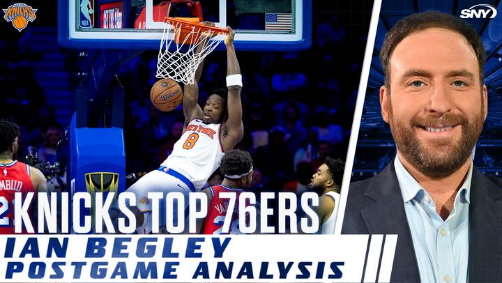 NBA Insider discusses Knicks' 111-99 win over 76ers, highlighting team effort in NBA Cup opener.