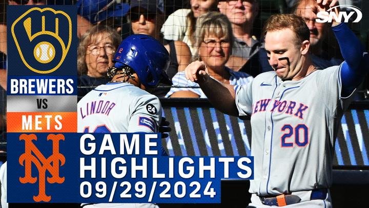 Mets vs Brewers (9/29/2024) | NY Mets Highlights