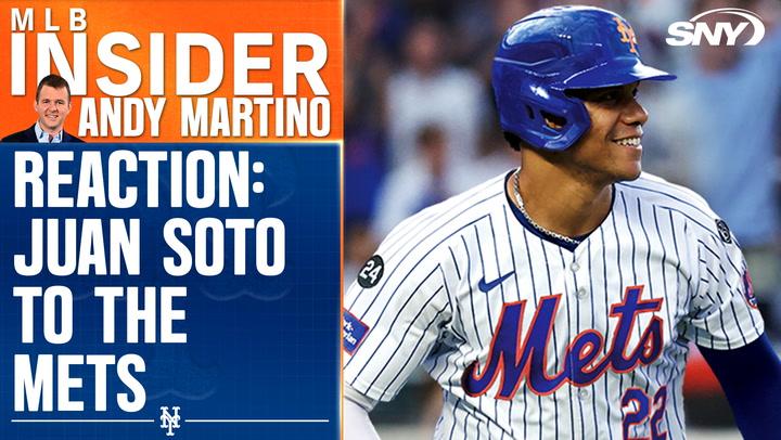 Reaction to Juan Soto's 15-year, $765M deal with Mets by SNY MLB Insider Andy Martino.