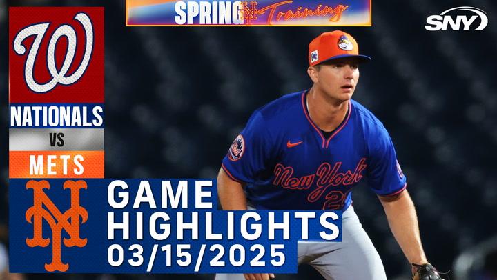 Mets vs Nationals (3/15/25) | Mets Highlights