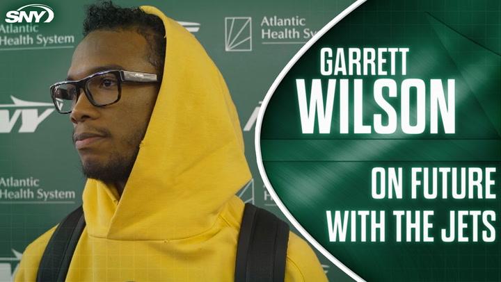 New York Jets WR Garrett Wilson discusses his future with the team, addressing sideline frustrations.