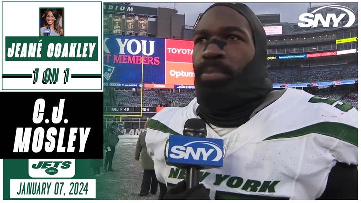 C.J. Mosley on Jets' 17-3 win over Patriots: 'Jets Nation, we love y'all'