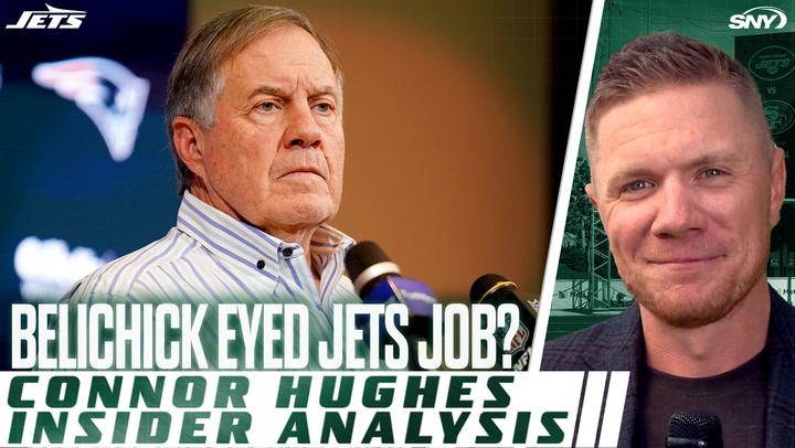 Connor Hughes reports on unexpected news: Bill Belichick inquiring about Jets' head coach job.