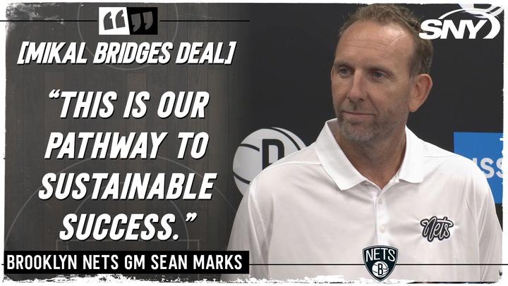Nets GM Sean Marks speaks.