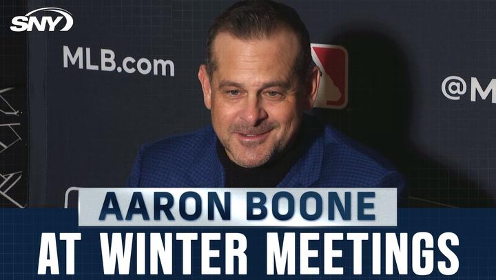 Aaron Boone reacts to Juan Soto's departure from the Yankees for the Mets