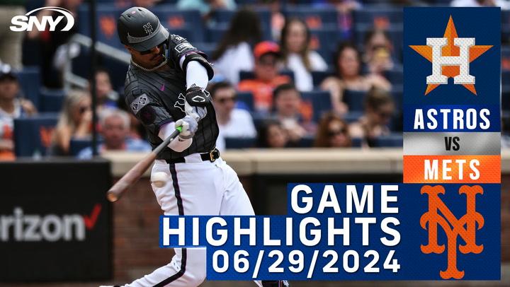 Mets vs Astros (6/29/2024) | NY Mets Highlights