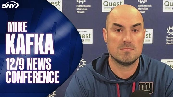 Mike Kafka 12/9 news conference for Giants