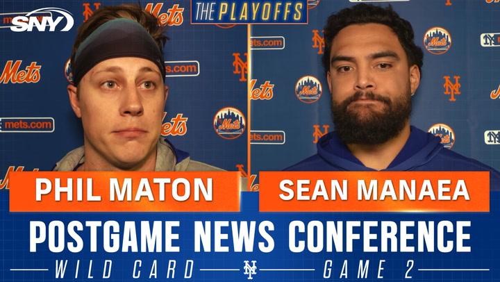 Mets reliever Phil Maton explains poor pitch execution, Sean Manaea talks his Game 2 start