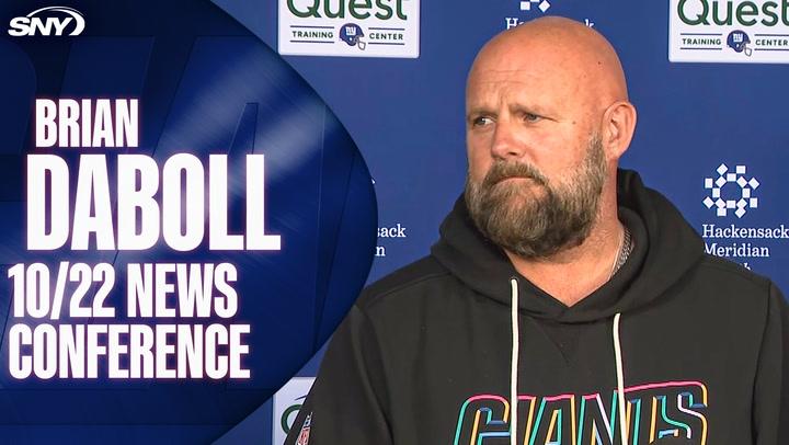 Brian Daboll Giants 10/22 news conference