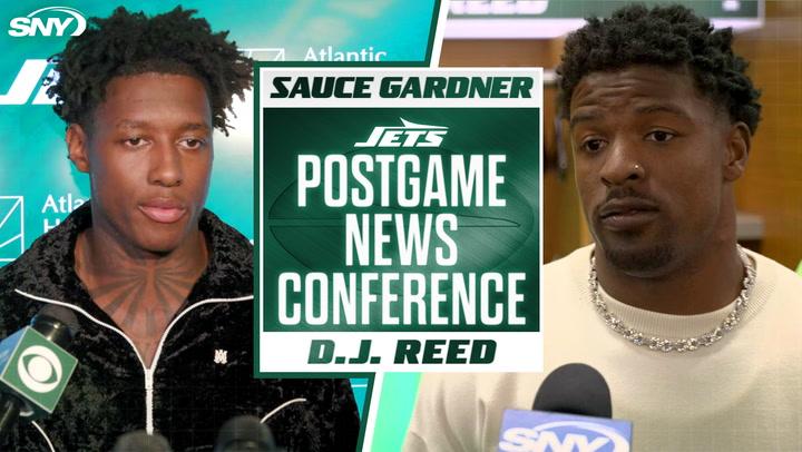 Jets' Sauce Gardner and D.J. Reed discuss defensive breakdown in 28-27 loss to Colts.