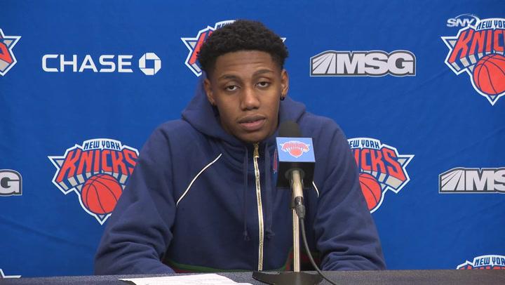 Knicks vs Magic: RJ Barrett on losing to lowly Orlando | Knicks Post Game