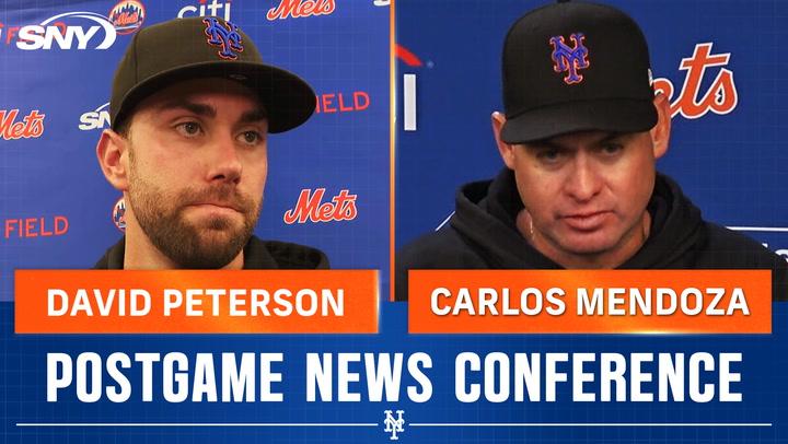 David Peterson and Carlos Mendoza break down Peterson's rough night in loss to Phillies