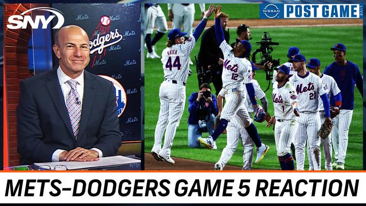 Gary Cohen and the Mets post-game crew react to the Mets' NLCS Game 5 victory over the Dodgers