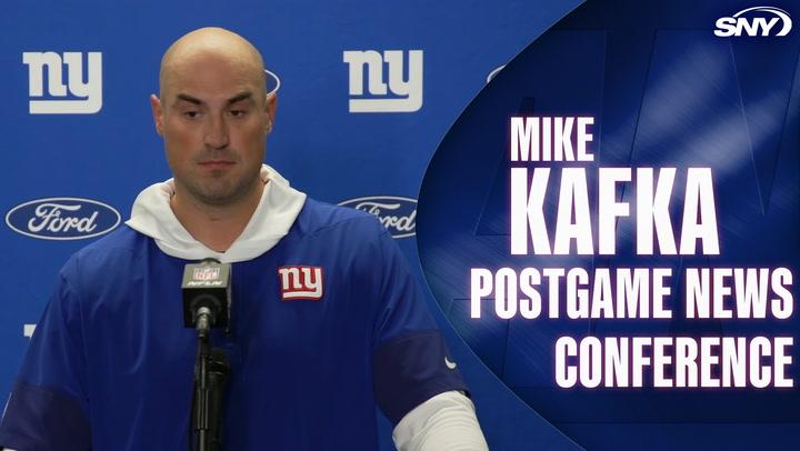 Mike Kafka at Giants postgame news conference
