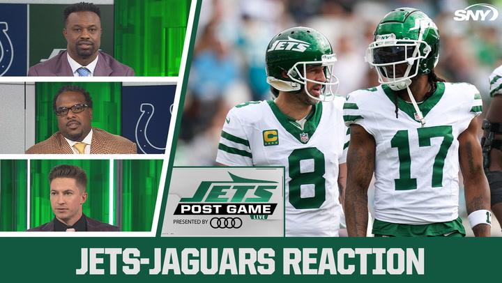 Bart Scott, Willie Colon, and crew react to Jets' 32-25 win over Jaguars on Jets Post Game Live.