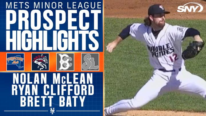 Mets prospects Nolan McLean, Ryan Clifford and Brett Baty make an impact on the mound and at the plate