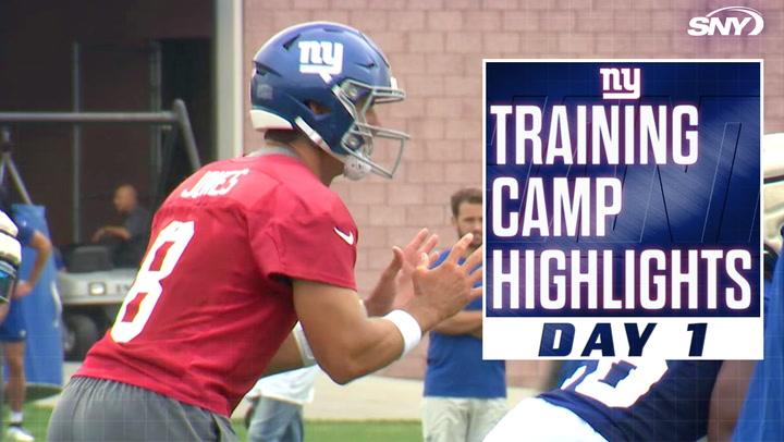NY Giants Training Camp, Day 1