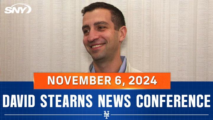 David Stearns discusses Mets' World Series plans, Scott Boras' comments, and roster updates.