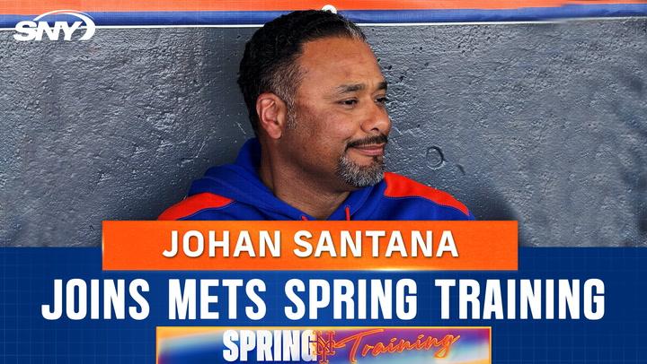 Johan Santana on Carlos Mendoza, joining the Mets at spring training