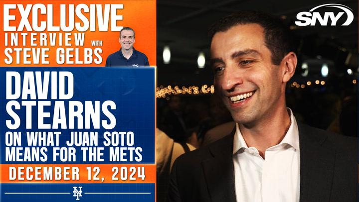 Mets president David Stearns on Juan Soto: 'We're very fortunate that he chose us'