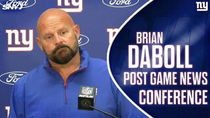 Brian Daboll on Giants' 21-18 loss to Commanders, not having a backup for injured kicker Graham Gano