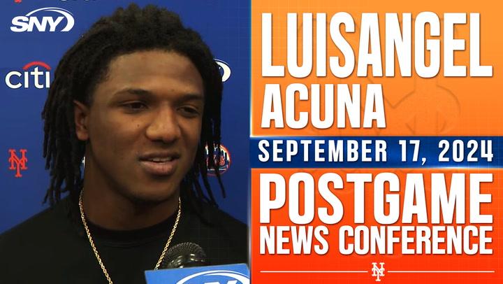 Luisangel Acuna on hitting first MLB home run in Mets rout of Nationals