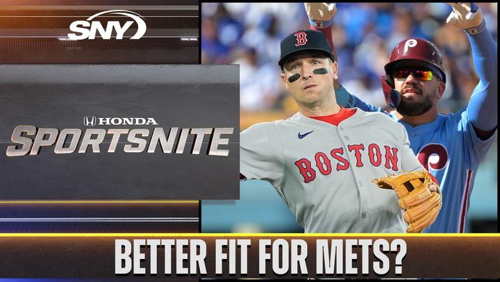 Would Kyle Schwarber or Alex Bregman be a better fit for Mets? | SportsNite