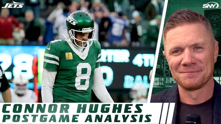 Connor Hughes analyzes Jets' 28-27 loss to Colts, marking 14th straight playoff miss.