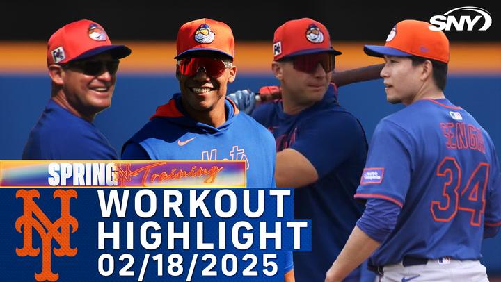 Juan Soto and Pete Alonso take BP, Kodai Senga and Edwin Diaz gear up for Mets season