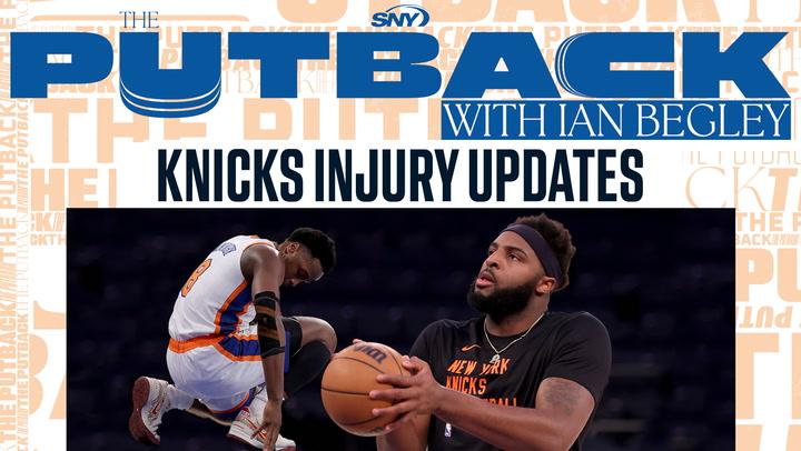 Alt text: "The Putback with Ian Begley: Knicks injury updates on Mitchell Robinson and more."