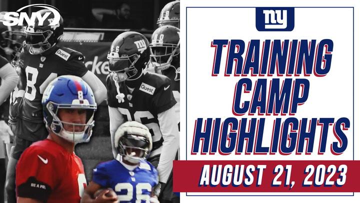 Daniel Jones, Saquon Barkley, Jalin Hyatt, Darius Slayton and more work the offense at Giants practice