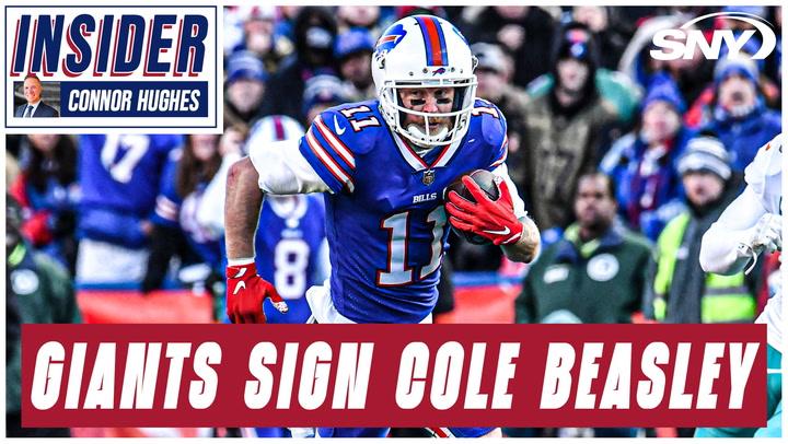 NFL Insider reacts to Giants signing veteran WR Cole Beasley | Connor Hughes