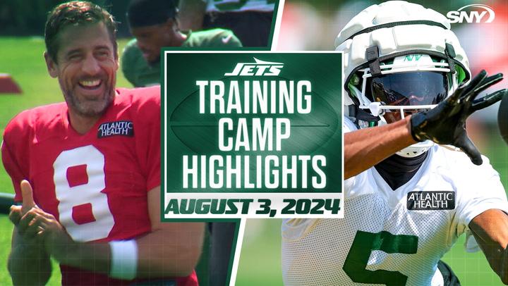 Garrett Wilson, Aaron Rodgers, and Malachi Corley | NY Jets Training Camp Highlights (8/3/24)