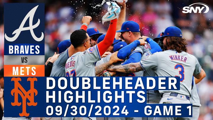 Mets secure playoff spot | Mets vs. Braves Game 1 (9/30/2024) | NY Mets highlights