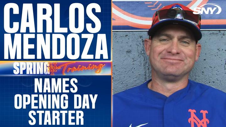 Carlos Mendoza names Mets Opening Day starter