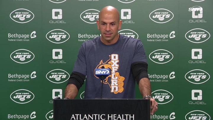 Robert Saleh wears Oxford shirt to remember those lost in Michigan high school shooting | Jets News Conference