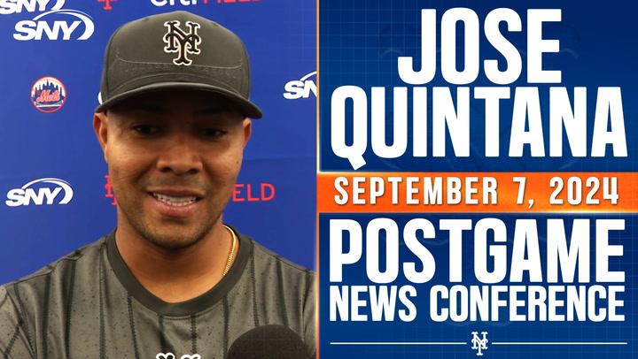 Mets starter Jose Quintana on being first Colombian pitcher to reach 100 MLB wins