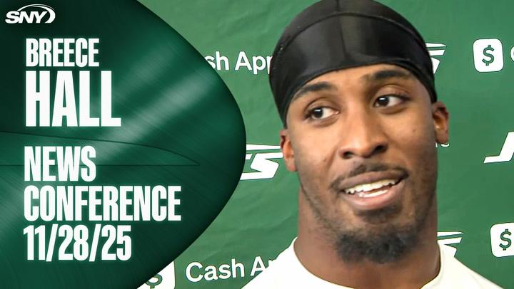 Breece Hall Jets news conference 11/28/25