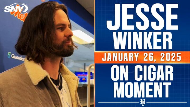 Jesse Winker on his playoff cigar video, making more memorable Mets moments