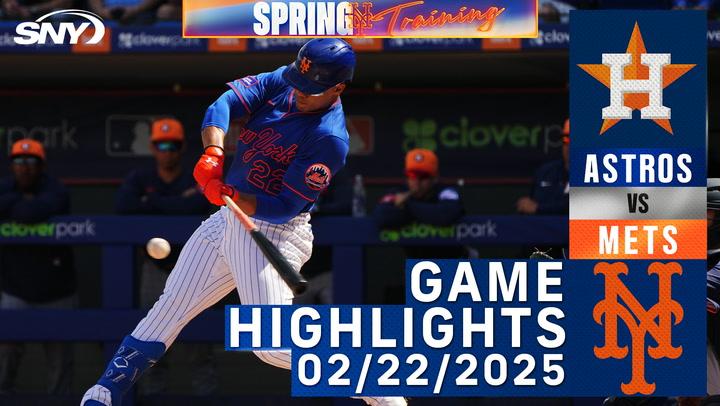 Mets vs Astros (2/22/25) | Mets Highlights | SNY 