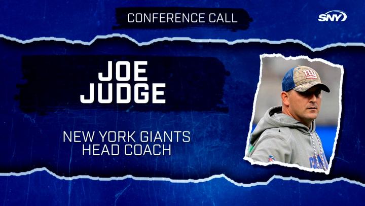 Joe Judge on how Giants are handling COVID outbreak before Cowboys game | Giants New Conference