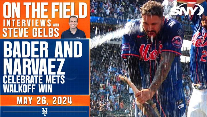 Steve Gelbs talks with Mets comeback win heroes Omar Narvaez and Harrison Bader